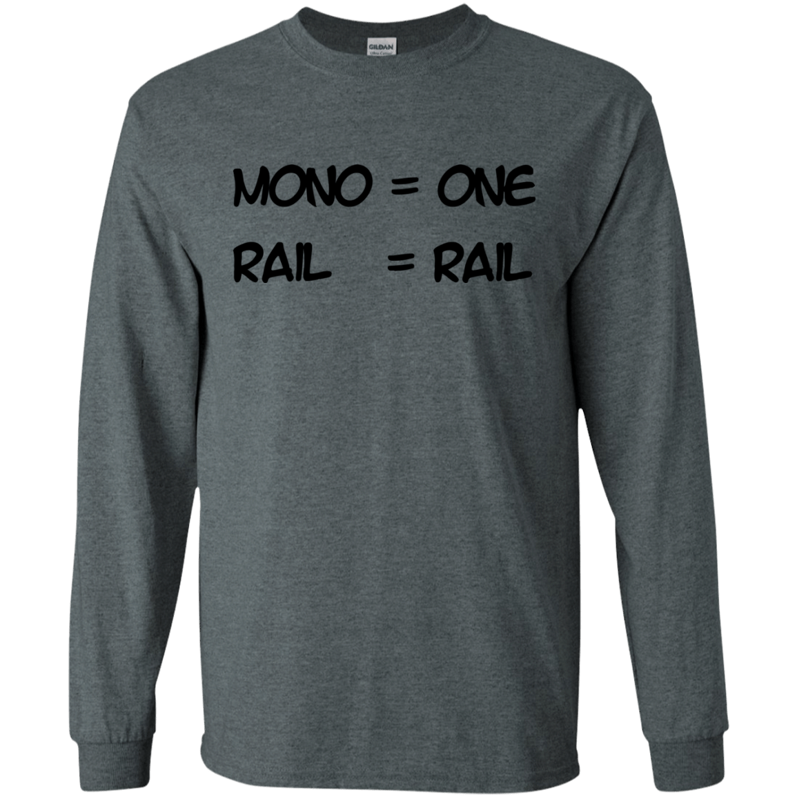 T-Shirts Dark Heather / S Mono Men's Long Sleeve T-Shirt