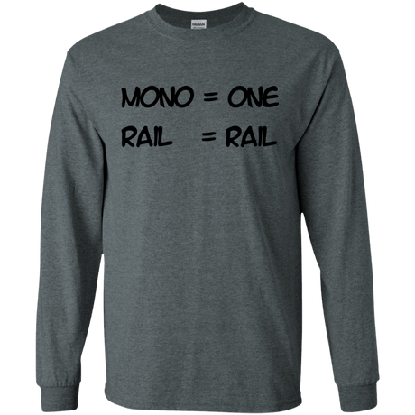 T-Shirts Dark Heather / S Mono Men's Long Sleeve T-Shirt