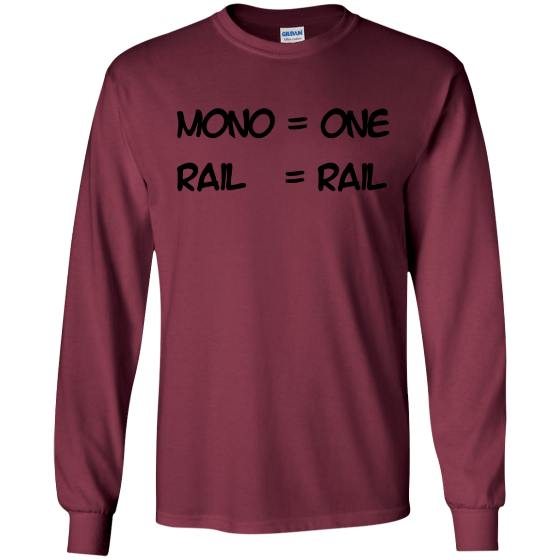 T-Shirts Maroon / S Mono Men's Long Sleeve T-Shirt