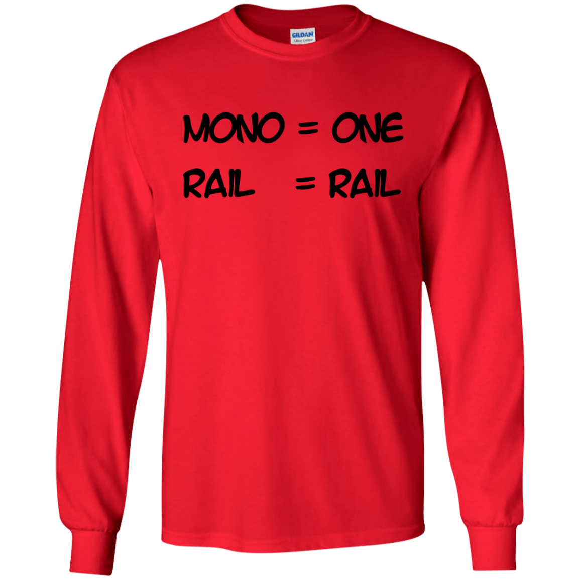 T-Shirts Red / S Mono Men's Long Sleeve T-Shirt