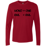 T-Shirts Cardinal / S Mono Men's Premium Long Sleeve