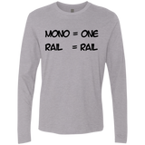 T-Shirts Heather Grey / S Mono Men's Premium Long Sleeve