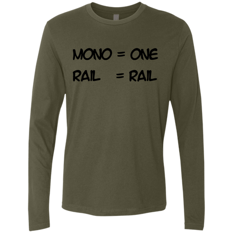 T-Shirts Military Green / S Mono Men's Premium Long Sleeve