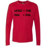 T-Shirts Red / S Mono Men's Premium Long Sleeve