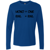 T-Shirts Royal / S Mono Men's Premium Long Sleeve