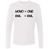 T-Shirts White / S Mono Men's Premium Long Sleeve