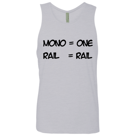 T-Shirts Heather Grey / S Mono Men's Premium Tank Top