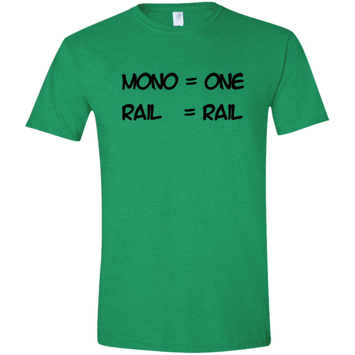 T-Shirts Heather Irish Green / S Mono Men's Semi-Fitted Softstyle