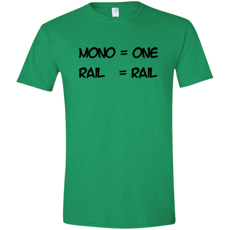 T-Shirts Heather Irish Green / S Mono Men's Semi-Fitted Softstyle