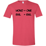 T-Shirts Heather Red / S Mono Men's Semi-Fitted Softstyle