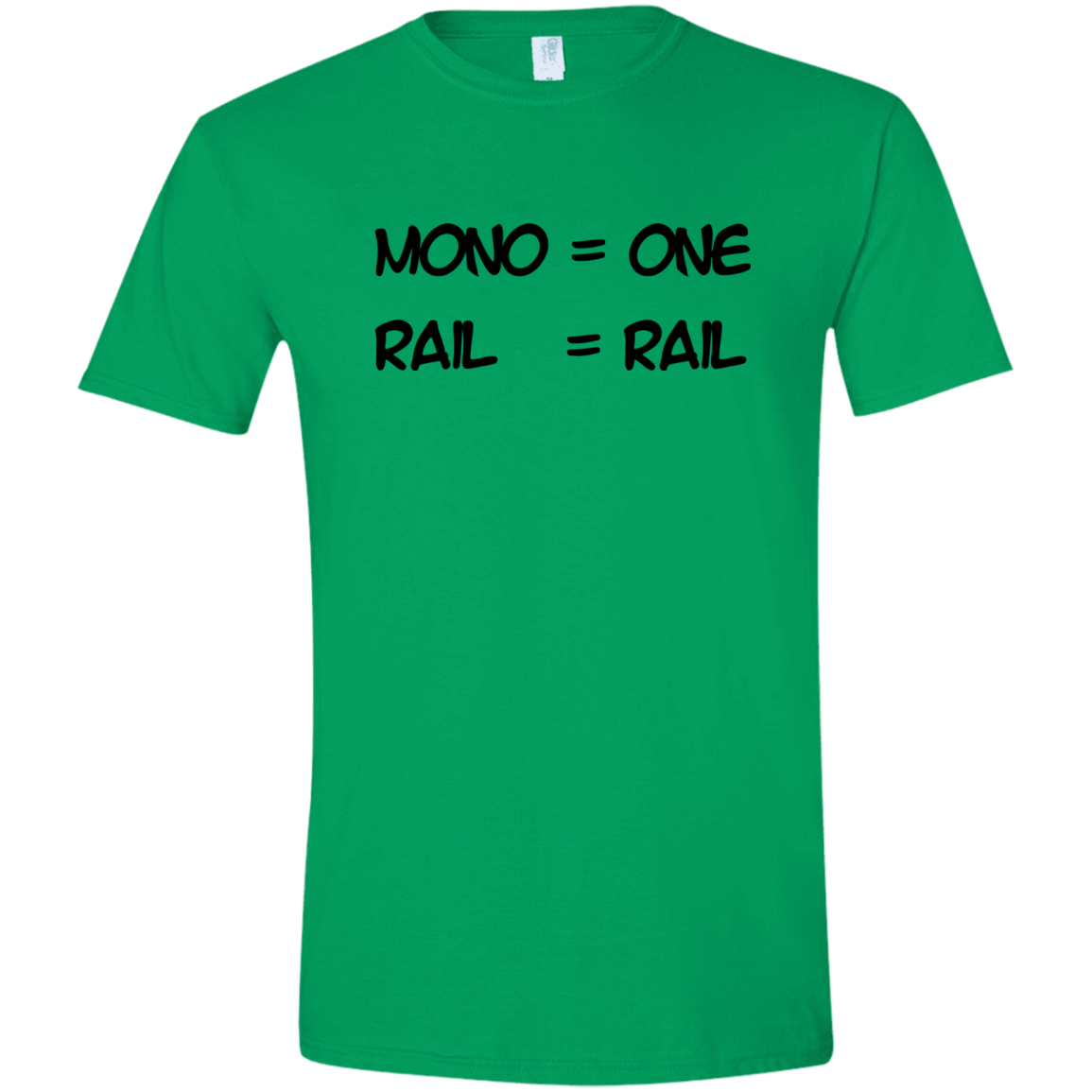 T-Shirts Irish Green / S Mono Men's Semi-Fitted Softstyle