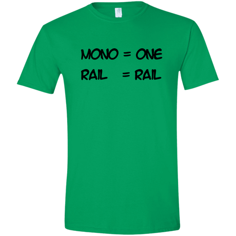 T-Shirts Irish Green / S Mono Men's Semi-Fitted Softstyle