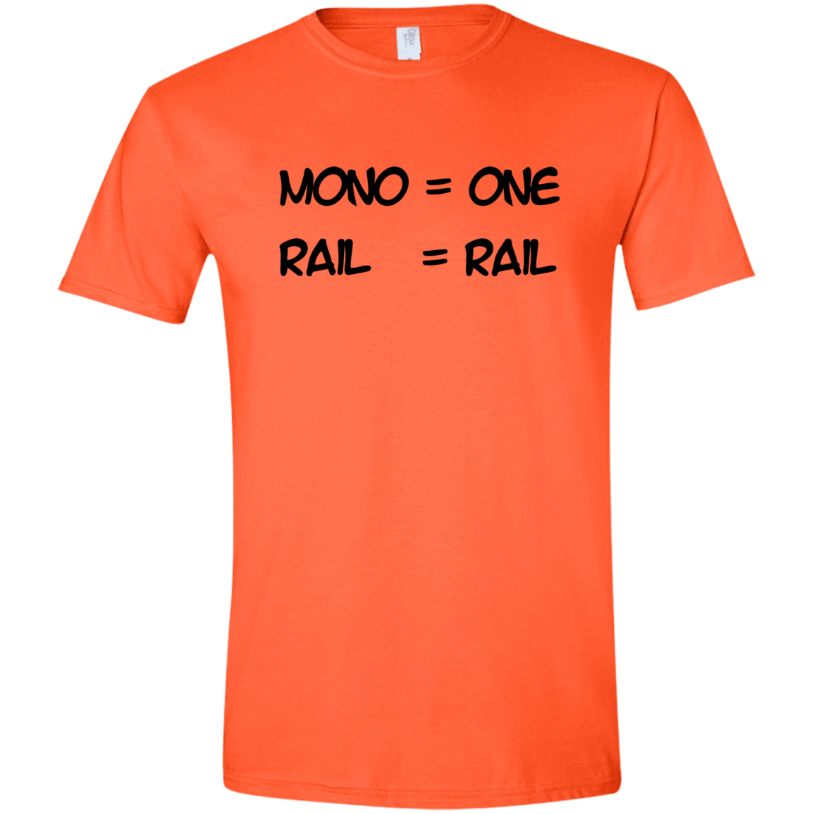 T-Shirts Orange / S Mono Men's Semi-Fitted Softstyle