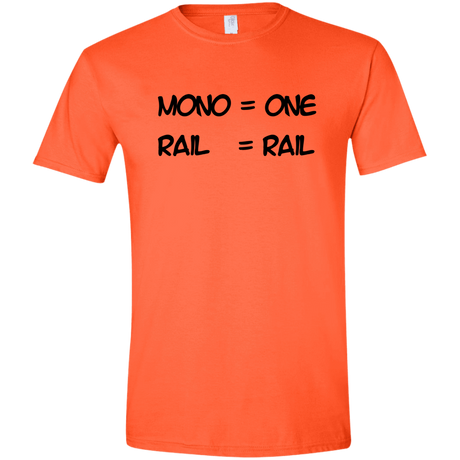 T-Shirts Orange / S Mono Men's Semi-Fitted Softstyle