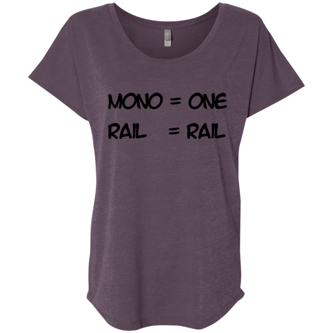 T-Shirts Vintage Purple / X-Small Mono Triblend Dolman Sleeve