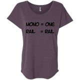 T-Shirts Vintage Purple / X-Small Mono Triblend Dolman Sleeve