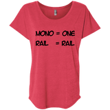 T-Shirts Vintage Red / X-Small Mono Triblend Dolman Sleeve