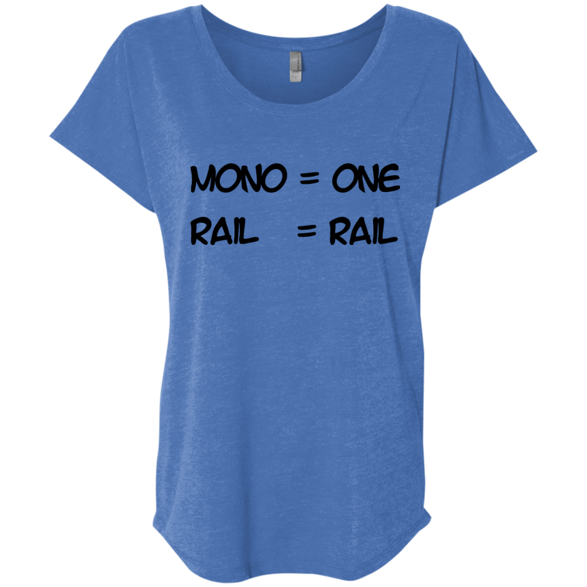 T-Shirts Vintage Royal / X-Small Mono Triblend Dolman Sleeve