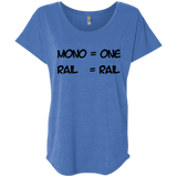 T-Shirts Vintage Royal / X-Small Mono Triblend Dolman Sleeve