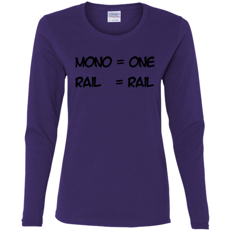 T-Shirts Purple / S Mono Women's Long Sleeve T-Shirt