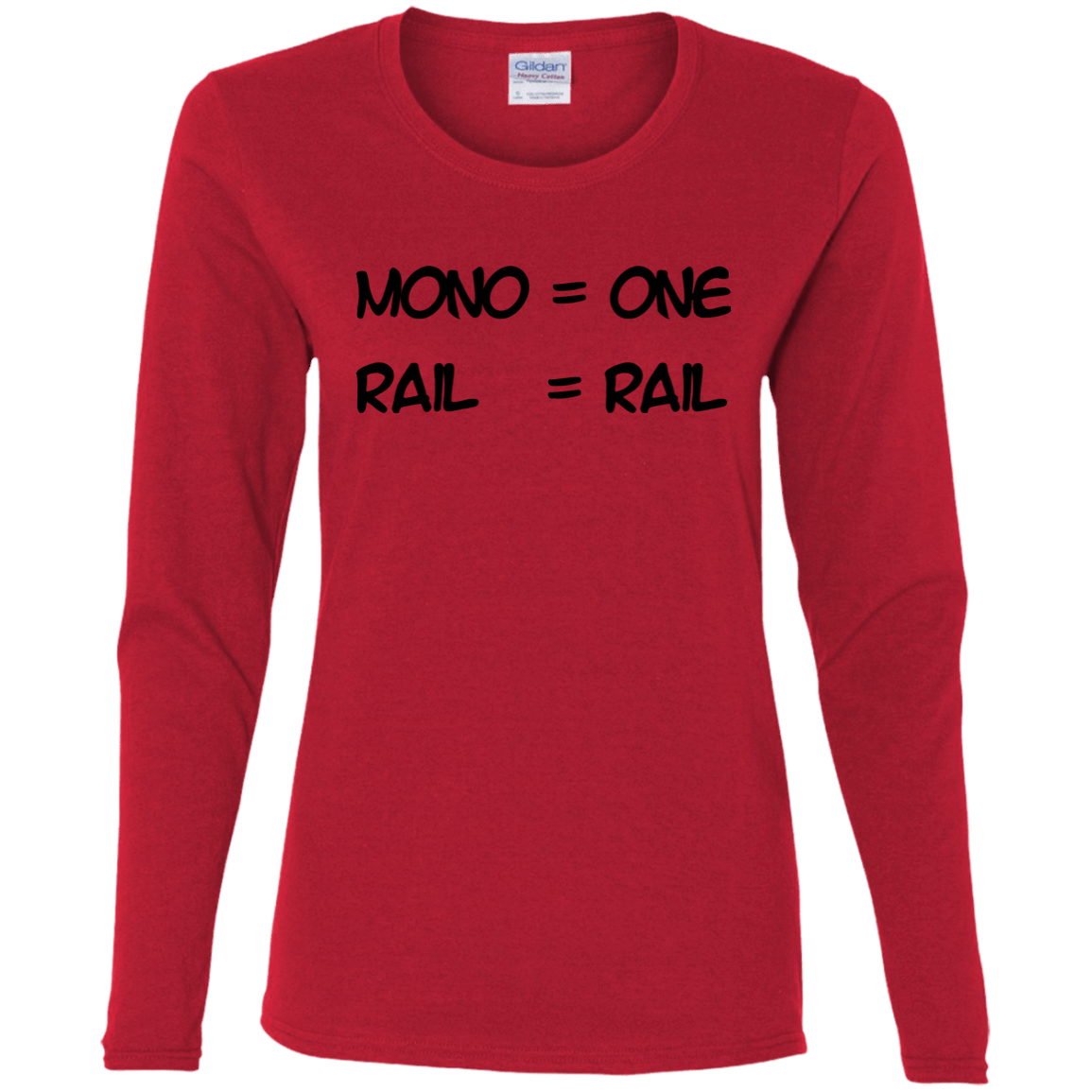 T-Shirts Red / S Mono Women's Long Sleeve T-Shirt