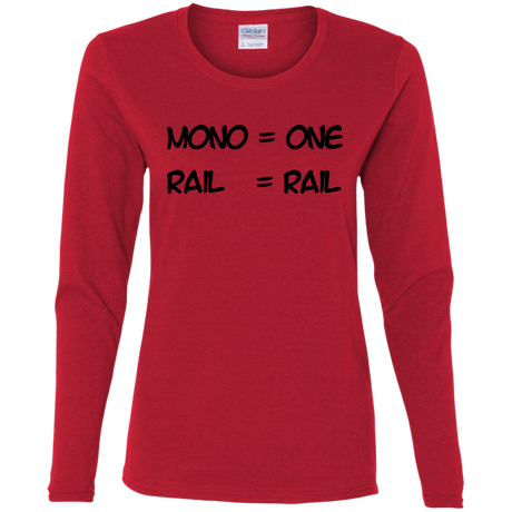 T-Shirts Red / S Mono Women's Long Sleeve T-Shirt