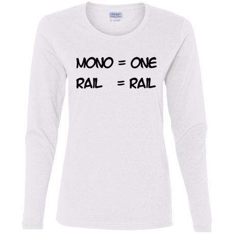 T-Shirts White / S Mono Women's Long Sleeve T-Shirt