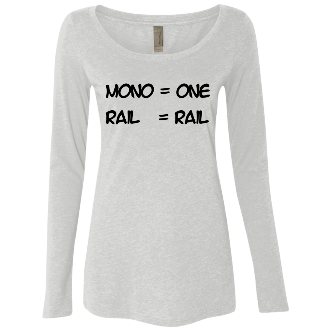 T-Shirts Heather White / S Mono Women's Triblend Long Sleeve Shirt