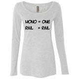 T-Shirts Heather White / S Mono Women's Triblend Long Sleeve Shirt