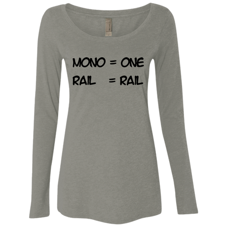 T-Shirts Venetian Grey / S Mono Women's Triblend Long Sleeve Shirt