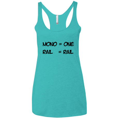 T-Shirts Tahiti Blue / X-Small Mono Women's Triblend Racerback Tank