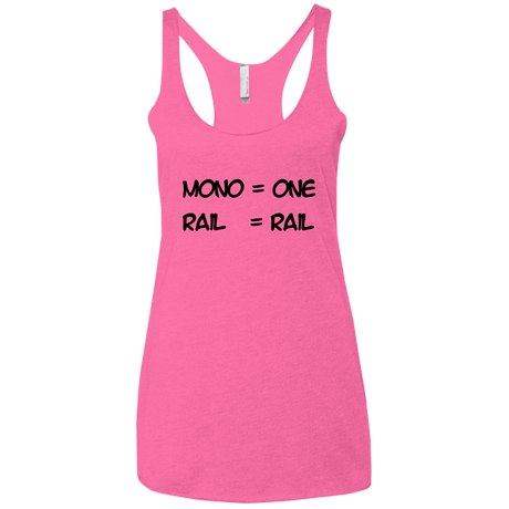 T-Shirts Vintage Pink / X-Small Mono Women's Triblend Racerback Tank