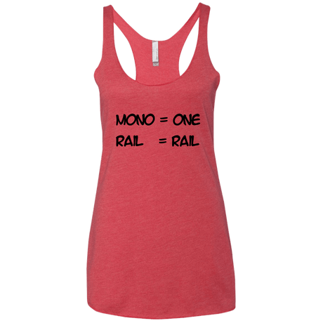 T-Shirts Vintage Red / X-Small Mono Women's Triblend Racerback Tank