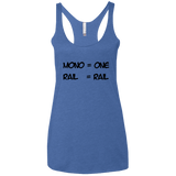 T-Shirts Vintage Royal / X-Small Mono Women's Triblend Racerback Tank
