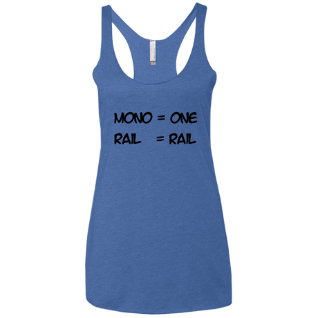 T-Shirts Vintage Royal / X-Small Mono Women's Triblend Racerback Tank