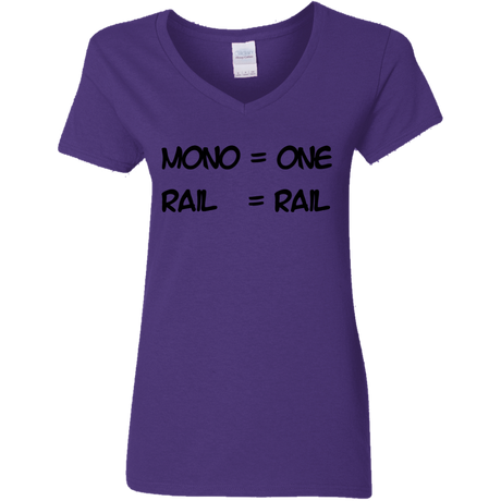 T-Shirts Purple / S Mono Women's V-Neck T-Shirt