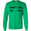 T-Shirts Irish Green / YS Mono Youth Long Sleeve T-Shirt