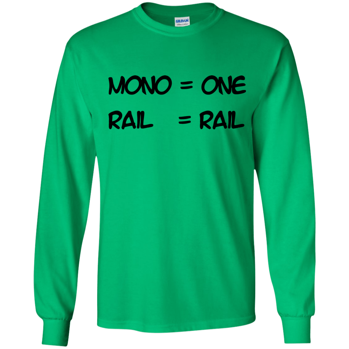 T-Shirts Irish Green / YS Mono Youth Long Sleeve T-Shirt