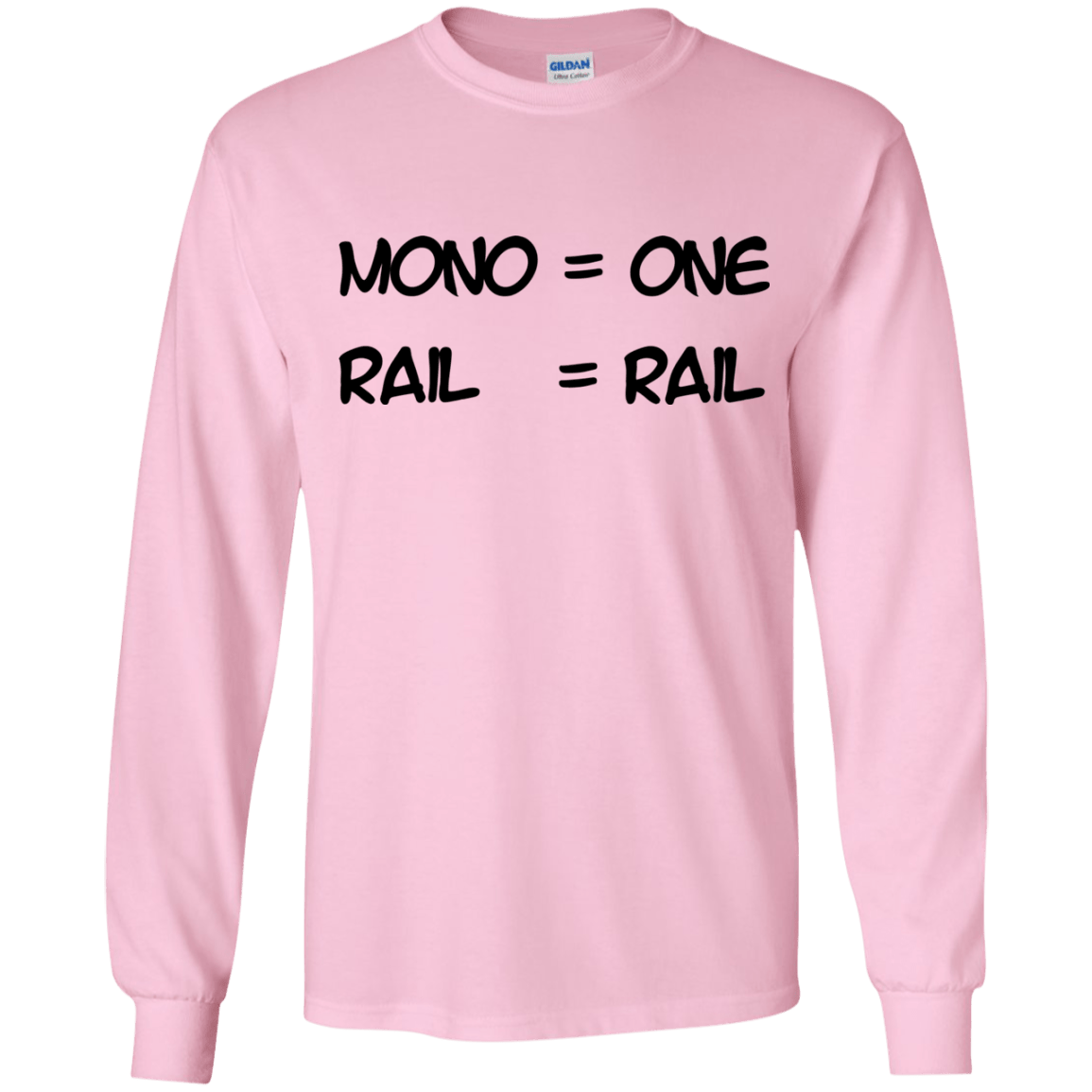 T-Shirts Light Pink / YS Mono Youth Long Sleeve T-Shirt
