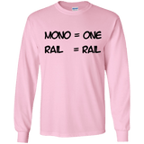T-Shirts Light Pink / YS Mono Youth Long Sleeve T-Shirt