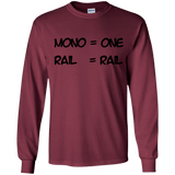 T-Shirts Maroon / YS Mono Youth Long Sleeve T-Shirt
