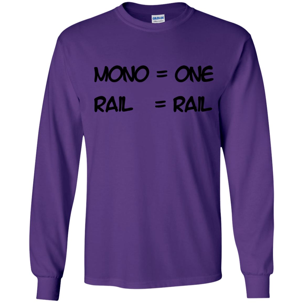 T-Shirts Purple / YS Mono Youth Long Sleeve T-Shirt