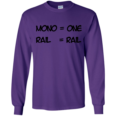 T-Shirts Purple / YS Mono Youth Long Sleeve T-Shirt