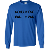 T-Shirts Royal / YS Mono Youth Long Sleeve T-Shirt