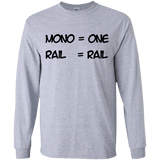 T-Shirts Sport Grey / YS Mono Youth Long Sleeve T-Shirt