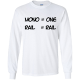 T-Shirts White / YS Mono Youth Long Sleeve T-Shirt