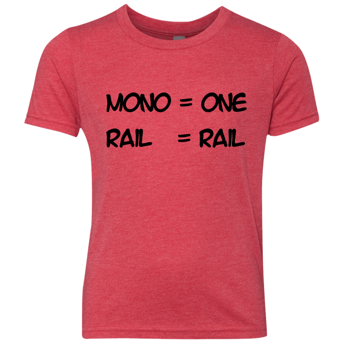 T-Shirts Vintage Red / YXS Mono Youth Triblend T-Shirt