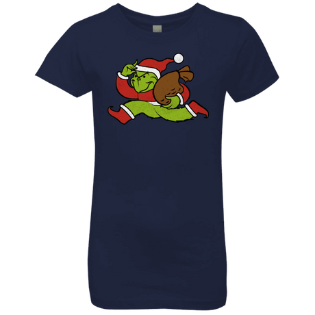 T-Shirts Midnight Navy / YXS Monopoly Grinch Girls Premium T-Shirt