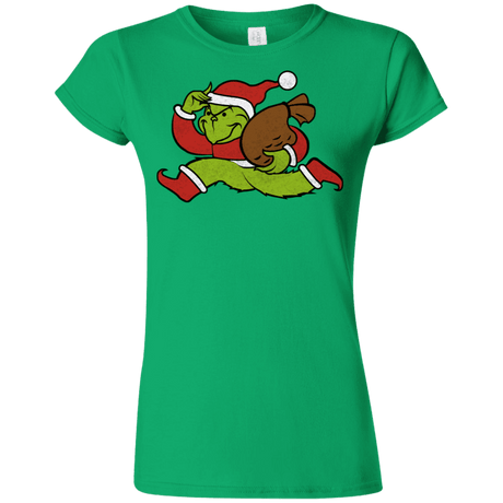 T-Shirts Irish Green / S Monopoly Grinch Junior Slimmer-Fit T-Shirt
