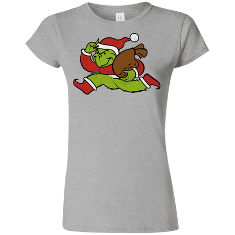T-Shirts Sport Grey / S Monopoly Grinch Junior Slimmer-Fit T-Shirt